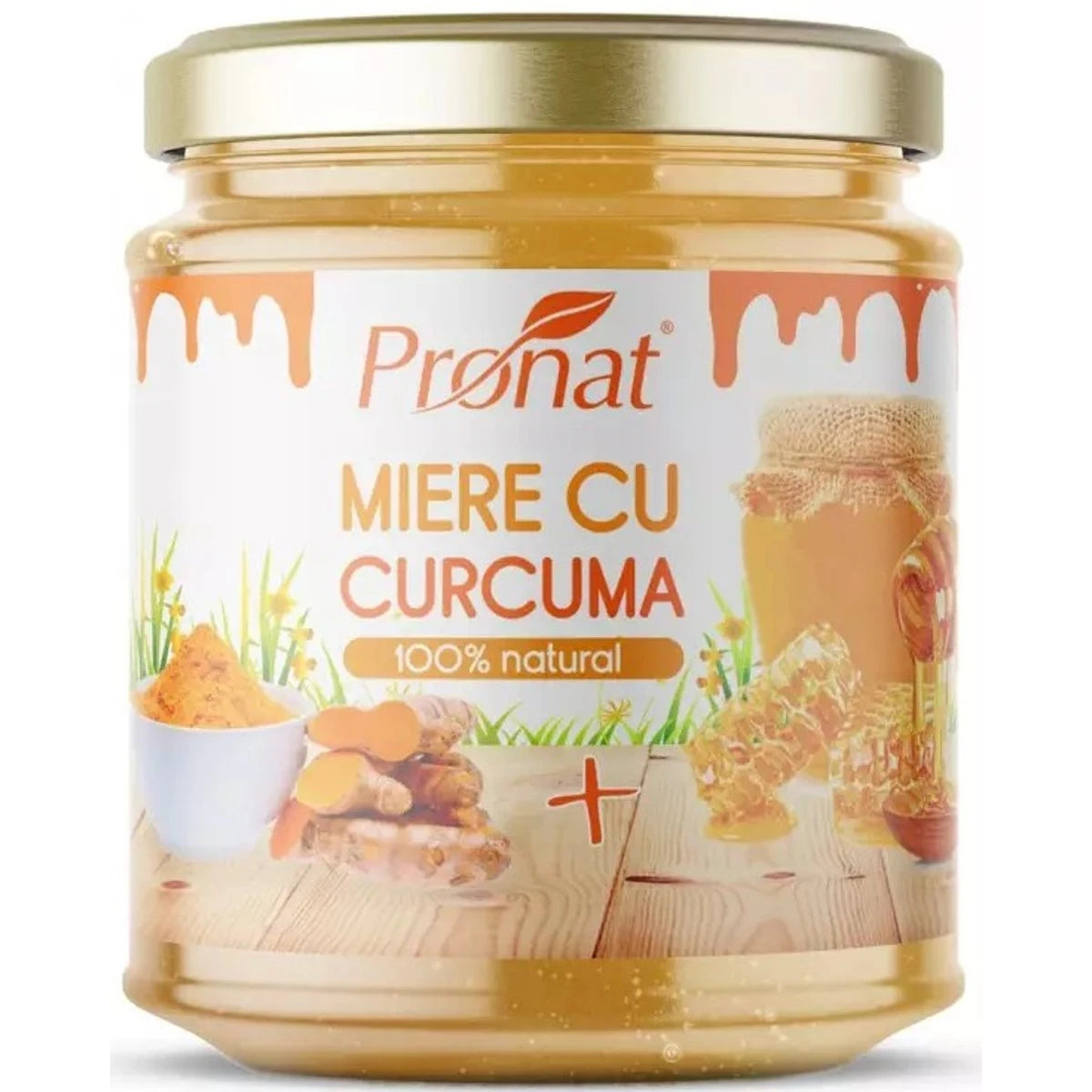 Pronat Miere cu Curcumă, 220g