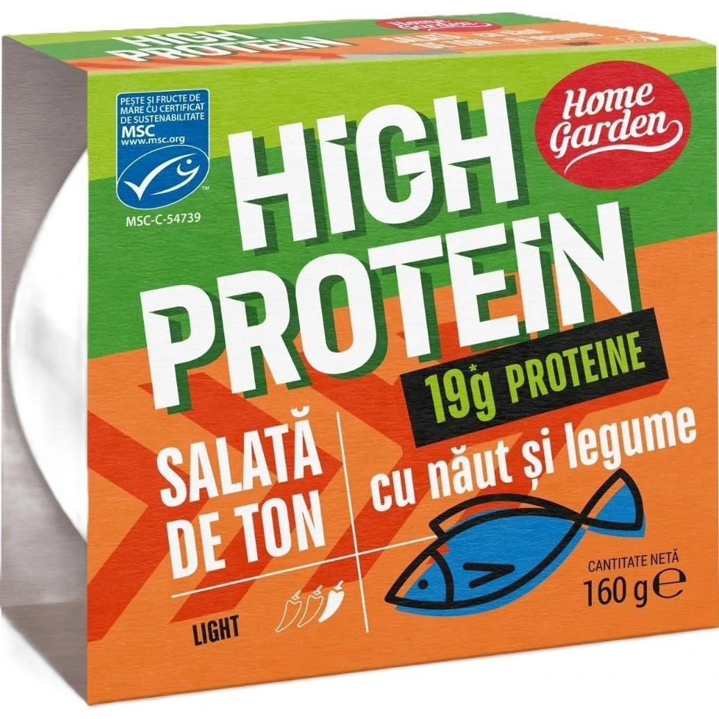 Home Garden High Protein Salata de Ton cu Naut si Legume, 160 g