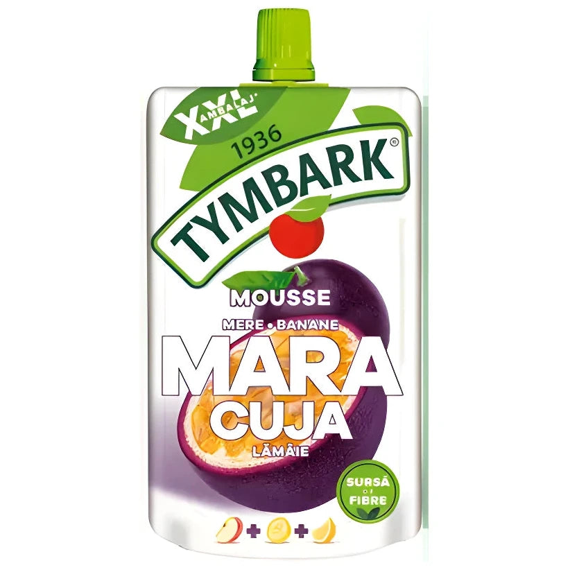 TYMBARK Mousse 100% Mere & Banane & Fructul Pasiunii & Lamaie 200g