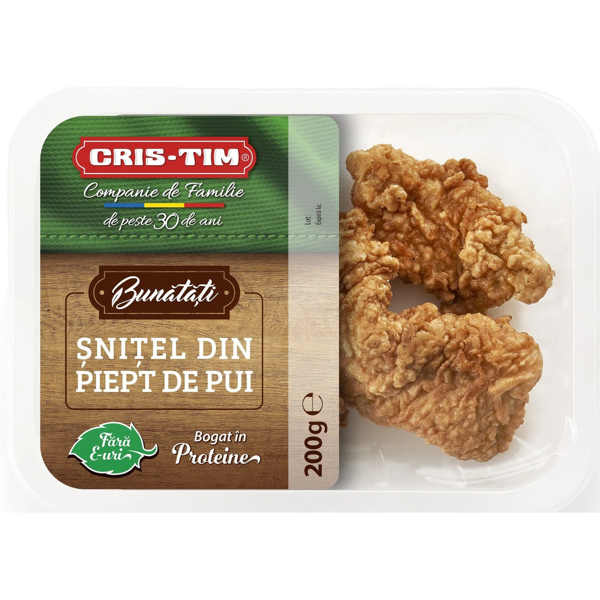 Cris Tim Bunatati Snitel din Piept de Pui 200g