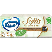 Zewa Servetele Nazale Softis Natural Soft, 4 Straturi, 10 pachete