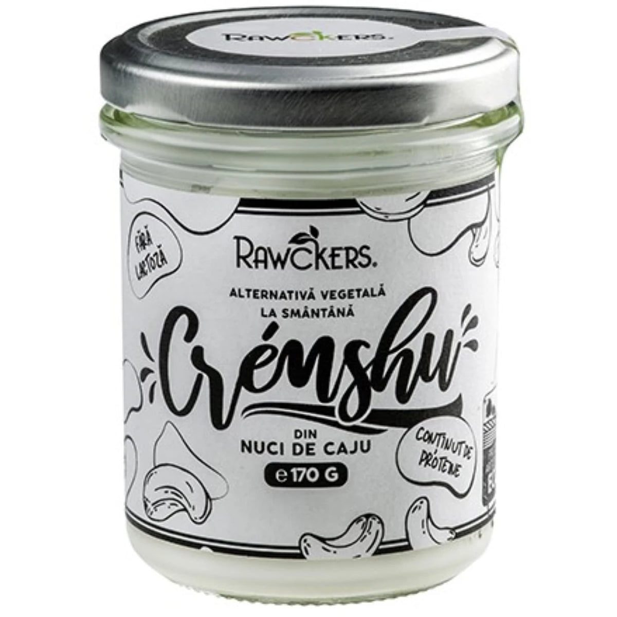 Rawckers ECO Cremshu alternativa vegetala la smantana din caju 170g