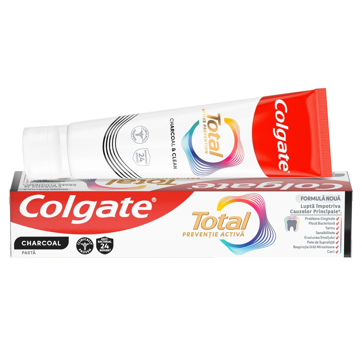 Colgate Total Charcoal & Clean Pastă de Dinți 100ml