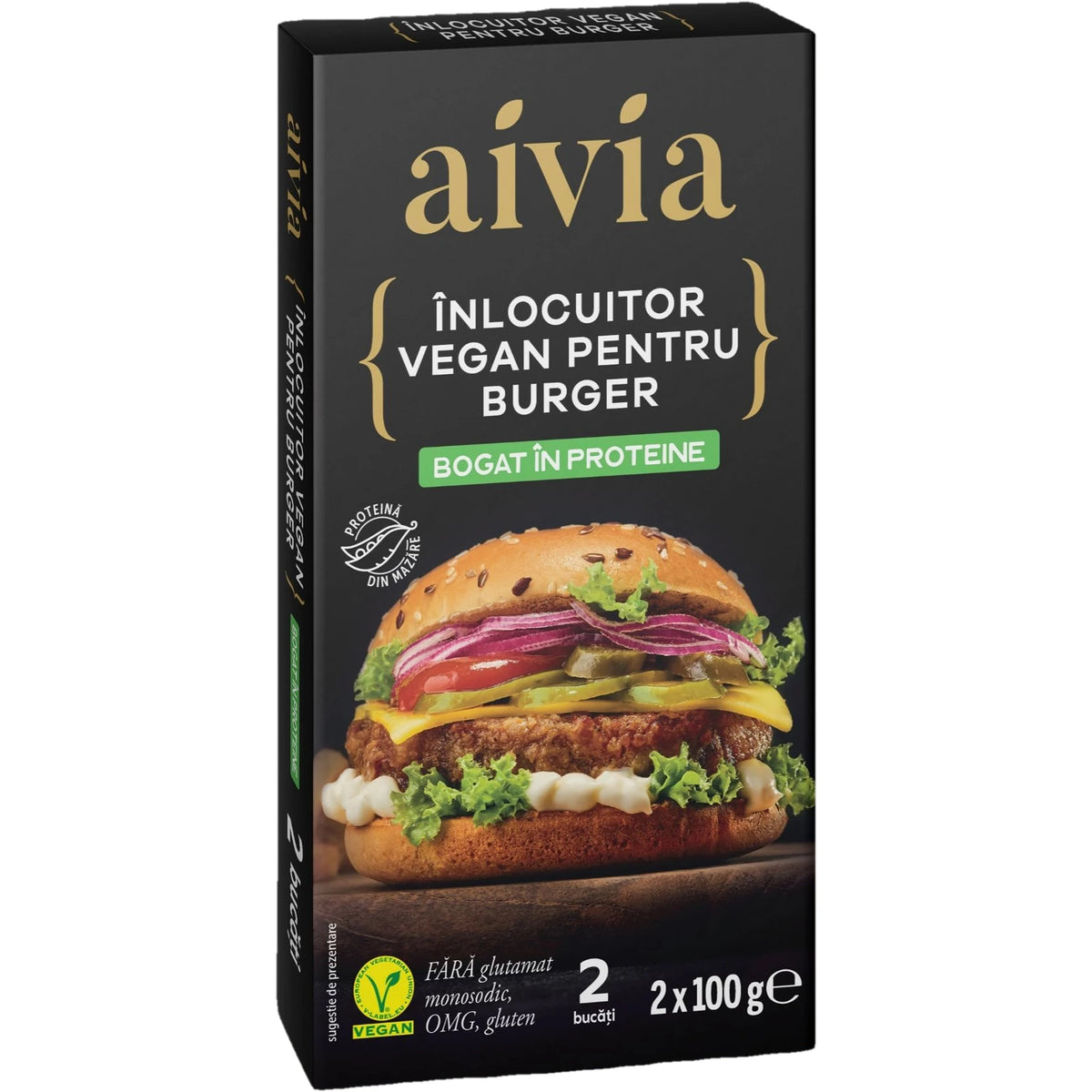 Aivia Inlocuitor vegan pentru burger 2x100g