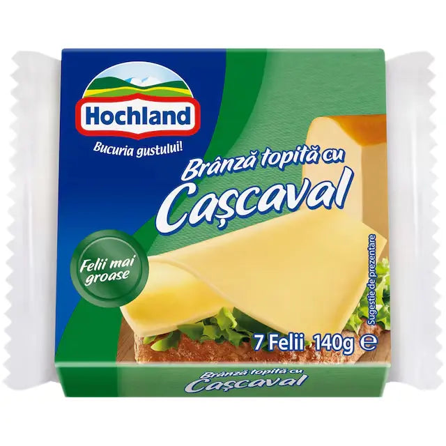 Hochland Branza topita felii cu cascaval 140g
