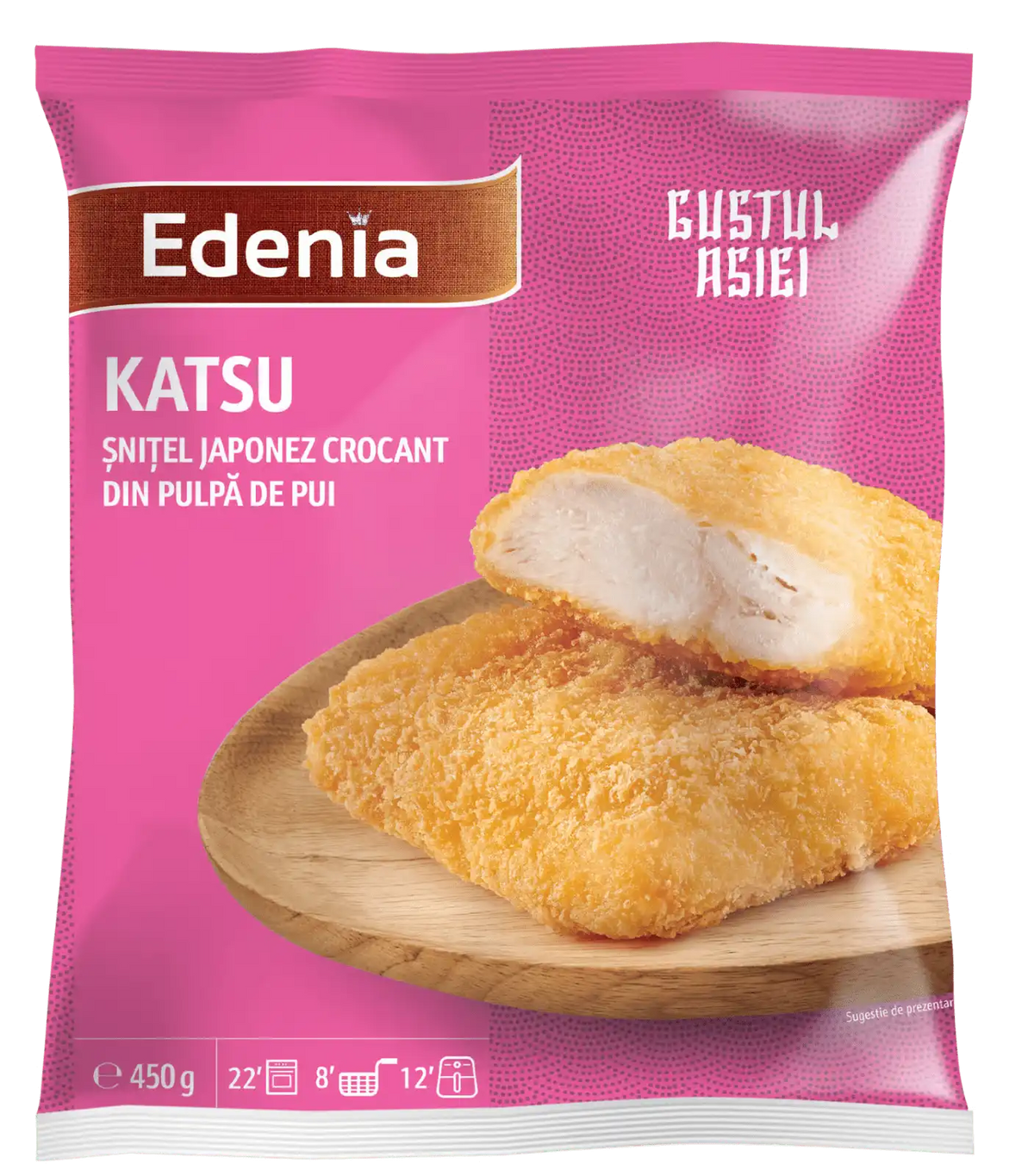 Edenia Katsu Șnițel japonez crocant din pulpă de pui, 450 g