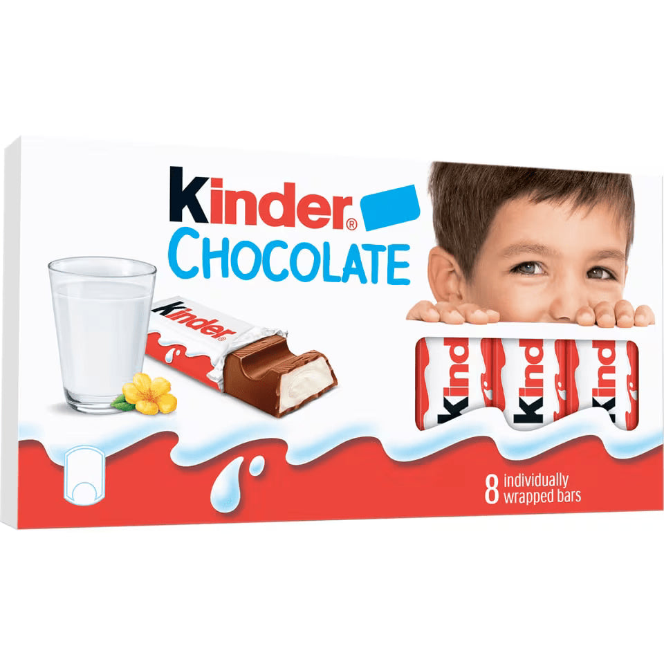 Kinder Batoane de Ciocolata cu Lapte 8x12G