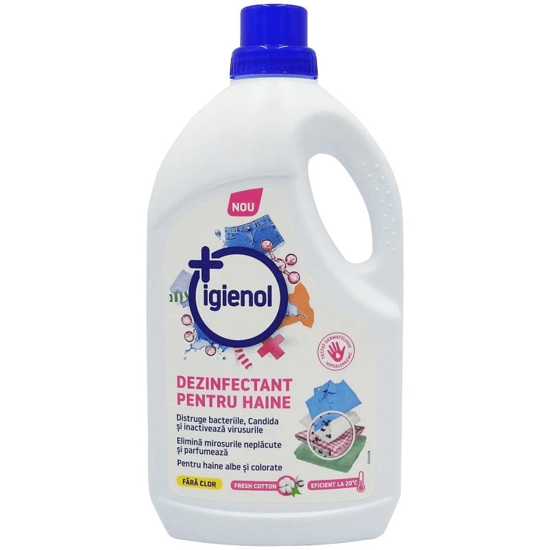 Igienol Dezinfectant lichid pentru haine Fresh Cotton 1.5L