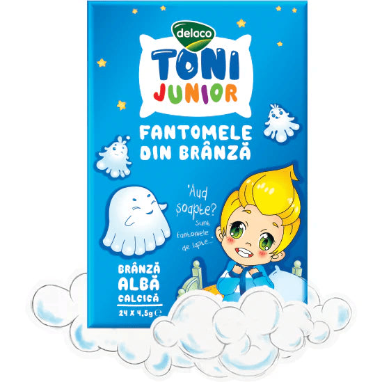 Delaco Junior Fantomele de Branza Alba 108g